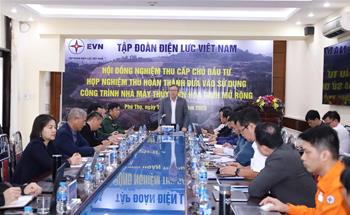 Hoàn thành nghiệm thu cấp chủ đầu tư công trình Nhà máy Thủy điện Hòa Bình mở rộng