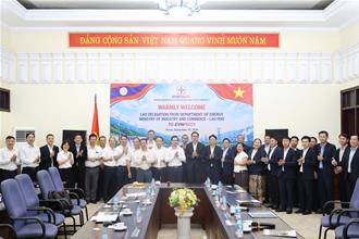 PECC1 ĐÓN TIẾP VÀ LÀM VIỆC VỚI ĐOÀN CÔNG TÁC CỤC NĂNG LƯỢNG LÀO
