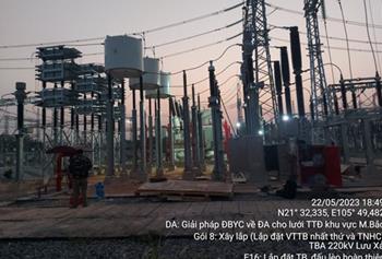 Hoàn thành đóng điện 08 giàn tụ 110KV-50MVAR đảm bảo yêu cầu về điện áp cho lưới truyền tải điện khu vực miền Bắc