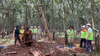 Lãnh đạo PECC1 kiểm tra tiến độ dự án Khảo sát Trung tâm Nghiên cứu Khoa học Công nghệ hạt nhân